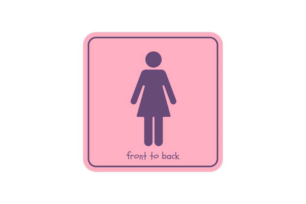 Prevent utis - wipe front to back